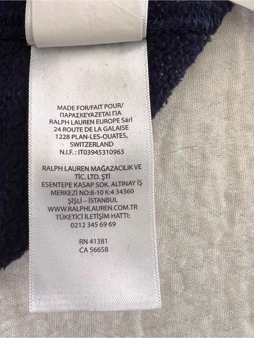 Polo Ralph Lauren Boys S/P(8) Navy Fleece Pullover Hoodie Embroidered Red Logo